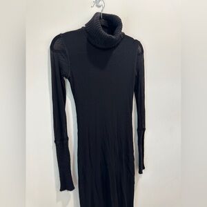 Fuzzi Elegant Black Turtleneck Dress size small, STRETCHY!